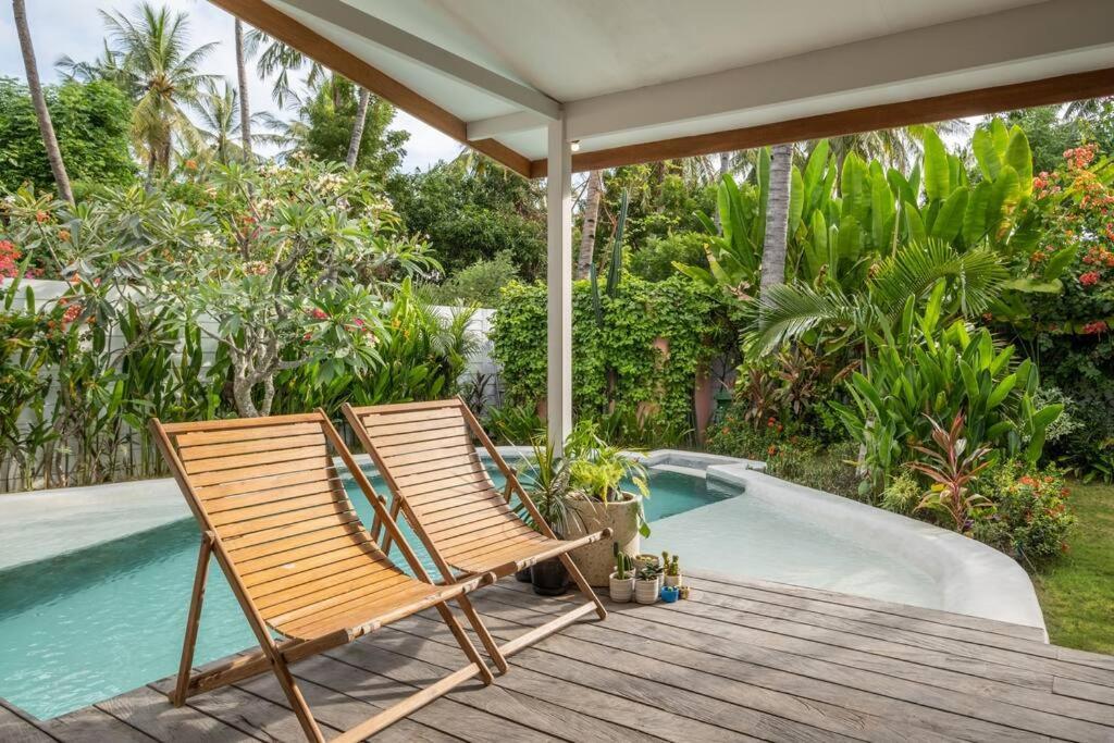 Designer New 3Bdr - Lush Garden+Pool Villa Gili Trawangan Exterior foto